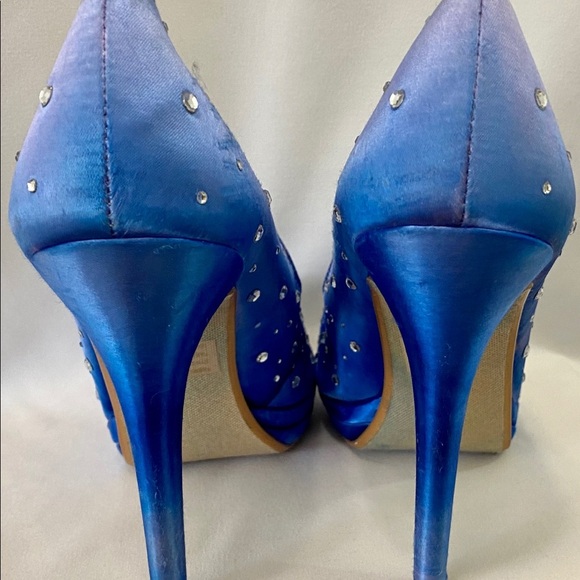 Touch Ups Women’s Royal Blue Platform Stilettos - Picture 8 of 16